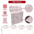 thumbnail image 5 of Pink Flower Table Runner 90 Inches Long,Vintage Farmhouse Boho Leaf Spring Solid Cotton Linen Table Runners Dresser Scarves,Decorative Tabletop Scarf Furniture Cover for Home Dinner Party 13"x90", 5 of 8