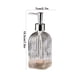 thumbnail image 3 of Botella De Presión 1 unidad de botella de jabón líquido de vidrio transparente tipo prensa con franja vertical para champú,gel de ducha,baño y cocina. Rkxzt, 3 of 8