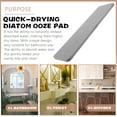 thumbnail image 2 of Raindrops Diatomite Coaster for Bathroom and Kitchen Dark Grey 1Pack 11.8X3.1In, 2 of 6