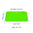 thumbnail image 2 of Uxcell 13x10" Fast Food Tray, Plastic Multi-Purpose Rectangle Serving Tray for Restaurant Home Kitchen, Green, 2 of 5