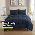 thumbnail image 2 of Juego de ropa de cama Sweet Home Collection, tamaño completo, azul marino, 2 of 6
