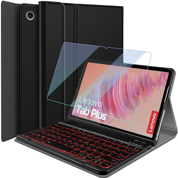 Funda de teclado Wineecy para Lenovo Tab Plus 11.5" 2024 con protector