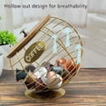 thumbnail image 4 of Coffee Pod Holder with Lid, Metal Coffee Capsule Storage Basket, Large Capacity K Cup and Espresso Coffee Holder, for Kitchen Countertop, Coffee Bar (Black), 4 of 7