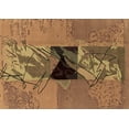 thumbnail image 1 of Ahgly Company Indoor Rectangle Abstract Brown Modern Area Rugs, 5' x 7', 1 of 4
