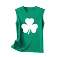 thumbnail image 4 of PNTUTB St. Patrick's Day Women's Fashion Print Casual Crew Neck Pullover Comfortable Sleeveless Tank Tops, 4 of 6