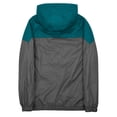 thumbnail image 2 of MADHERO Mens Windbreaker Jacket Lightweight Colorblock Retro Wind Breakers Green Grey Size L, 2 of 6