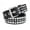 Style3, variant on Women's Fashion Belt Faux Leather Buckle Steampunk Metal Studded Medium Square Basic Spring Fall Black1 X-Small-Large