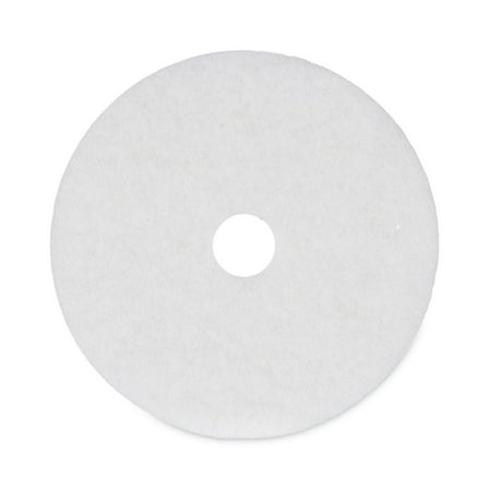 Boardwalk Polishing Floor Pads, 20" Diameter, White, 5/Carton -BWK4020WHI