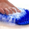 Soapy Soles Foot Scrubber Brush Duction Cups to the Floor of Tub or
