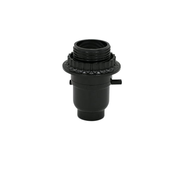 Creative Hobbies Black Phenolic Push Thru Socket with Uno Ring, 1/8 IP Thread Cap (1 Pack)