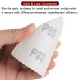 thumbnail image 5 of Uxcell 100 Packs 80 Grits 80mm Aluminum Oxide Triangular Hook & Loop Sandpapers Sanding Pads, 5 of 6