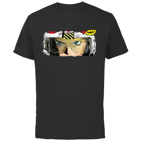 Star Wars Rebel Pilot Luke Skywalker Comic Book - Short Sleeve Cotton T-Shirt for Adults - Customized-Black