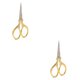 thumbnail image 3 of Tijeras antiguas de acero inoxidable Soidarity 2Conjunto medio oro tamaño pequeño, 3 of 6