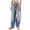 Blue, variant on Vivianyo HD Women's Mid Rise Barrel Leg Jeans, Vintage Wash Loose Baggy Denim Pants with Pockets, Women's Black,Blue,Light Blue, Sizes S-2XL