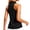 Black, variant on Women's Sleeveless Golf Shirts Collared Half Zipper Tank Tops Lightweight Raceback Workout Athletic Tennis Tops Wine M