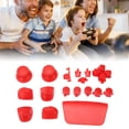 thumbnail image 1 of Gamepad Buttons, Game Controller Replacement Buttons 16Pcs Durable  for Game Controller Black,White,Red,Light Blue, 1 of 7