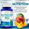 thumbnail image 5 of Extra Strength Nicotinamide 1200mg with Resveratrol (Vitamin B-3) 120 Veggie Capsules Gluten Free & Non-GMO, 5 of 6