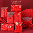thumbnail image 1 of Bolsa de tela de brocado de diez mil yuanes con sobre rojo, precio de la novia para el compromiso, té de boda, cambio de diez mil yuanes, sobre rojo, sobre rojo de franela para boda, 1 of 4