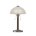 thumbnail image 1 of 13.5" X 13.5" X 22.5" Walnut Metal Table Lamp, 1 of 1