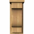 thumbnail image 2 of 7 1/2"W x 10"D x 18"H Newport Smooth Corbel w/Backplate, Western Red Cedar, 2 of 9