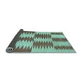thumbnail image 2 of Ahgly Company Indoor Round Abstract Light Blue Contemporary Area Rugs, 6' Round, 2 of 4