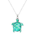 thumbnail image 2 of Censtreet Enamel Chain Sea Ocean Floral Turtle Necklace Pendant For Women Charms Fashion Jewelry Gifts, 2 of 2