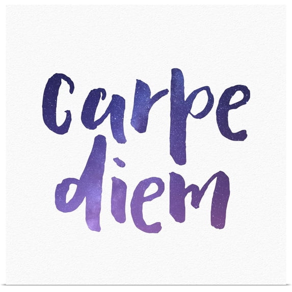 Great BIG Canvas | Rolled Inner Circle Poster Print entitled Carpe Diem - Sentiment