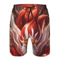 thumbnail image 3 of Balery Red Leaf Flame Fox Traje de Baño Estilo Hawaiano para Hombre, Shorts de Secado Rápido con Bolsillos-X-Large, 3 of 6