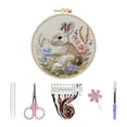 thumbnail image 2 of Easter Bunny Embroidery DIY Craft For Beginners With Pattern Thread And Needle, 2 of 5