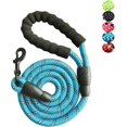 thumbnail image 1 of LAICAIW Nylon Dog Leash Rope with Padded Handle for Medium Large Dogs Strong Leashes 5 FT Long (Blue), 1 of 5