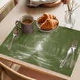 thumbnail image 3 of Sage Green Trees Placemats Set of 6 Forest Art Decor Spring Summer Nature Leaf Place Mats Indoor Wipeable Table Mats Washable Dining Table Placemats for Kitchen Holiday Party Home Decor 13x19 Inch, 3 of 9