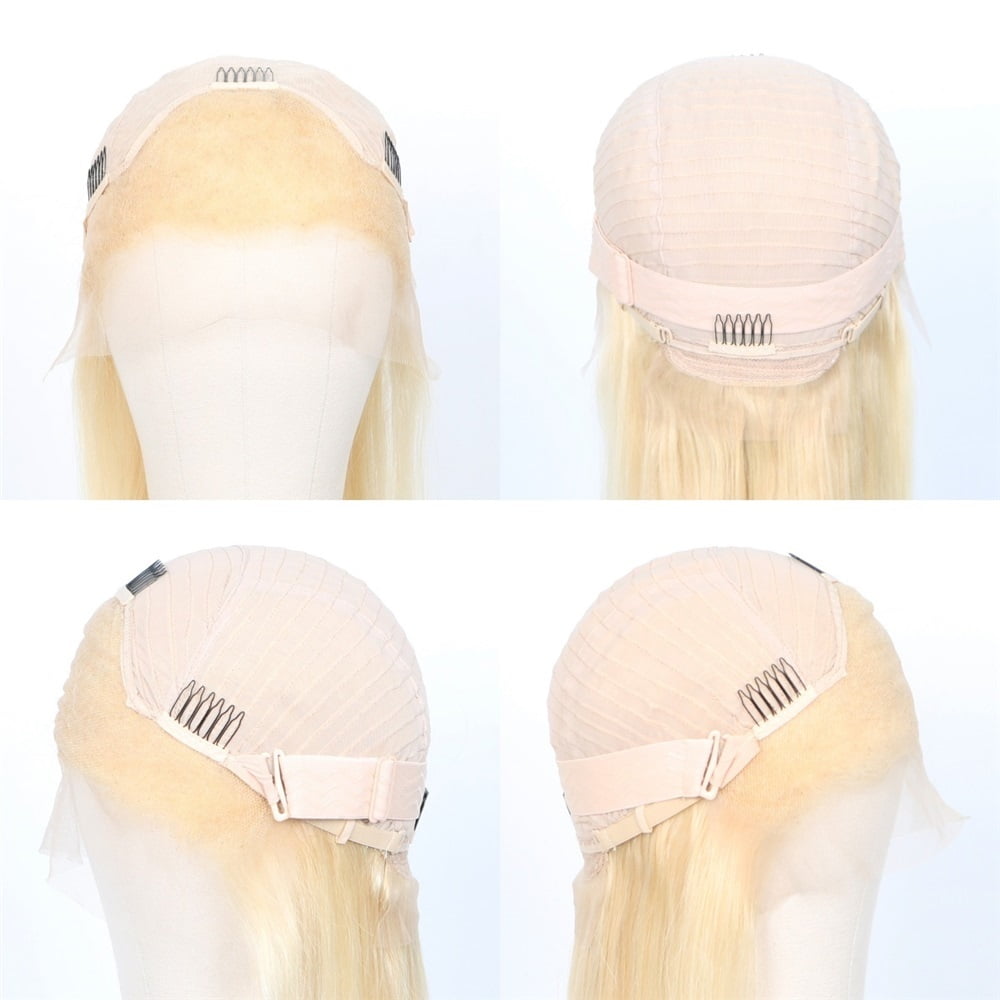 Human Hair 13x4 Lace Front Wig Deep Wave #613 Lace Frontal Wig Pre Plucked