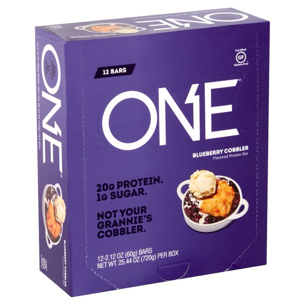 One Protein Bar, Blueberry Cobbler, 20g Protein, 12 Ct
