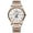 Intermittent rose gold - White dial face - Rose gold studs, variant on Business watch. Men's quartz wristwatch. Waterproof, with luminous function and calendar. Renowned men's watch