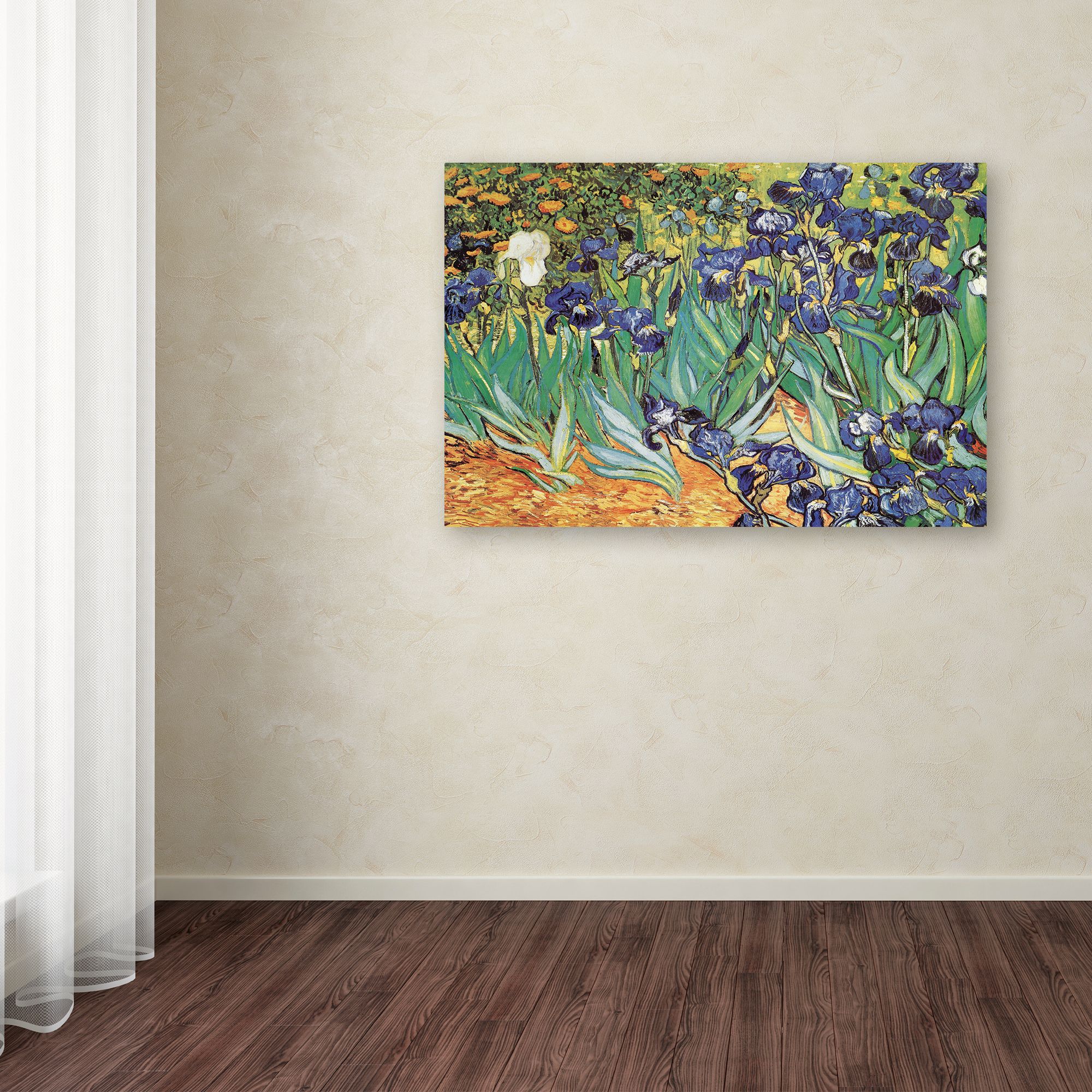 Trademark Fine Art 'Iris Garden' Canvas Art by Vincent van Gogh