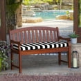 thumbnail image 3 of ARDEN Outdoor Bench Cushion 17 x 46, Black Cabana Stripe, 3 of 10