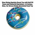 thumbnail image 3 of Slow Rising Squishy Donut Toy with Soft Pu Foam and Colorful Sprinkles, 2.4 Inches, Blue, for Relaxation, Simulated Toy, 3 of 3