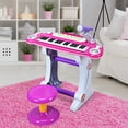 thumbnail image 2 of Gymax Clavier Électronique Piano Entrée MP3 Microphone 37 Touches Tabouret, 2 of 9