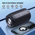 thumbnail image 4 of ZEALOT Altavoces Bluetooth portátiles, altavoz inalámbrico, altavoz exterior S32 Samll, impermeable IPX5, emparejamiento estéreo/USB/MIC/tarjeta TF/AUX para iOS Andriod regalo para hombres, niños -Neg, 4 of 5