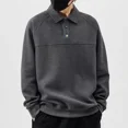thumbnail image 2 of Camiseta polo para hombre, talla grande, ropa de hombre de gran tamaño, sudaderas de invierno de manga larga, tendencias de moda 2024, nueva camiseta de alta calidad XL, 2 of 4