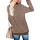 thumbnail image 4 of Sudadera tipo túnica de manga larga con cuello redondo para mujer, 4 of 5