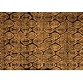 thumbnail image 1 of Ahgly Company Indoor Rectangle Abstract Orange Modern Area Rugs, 2' x 4', 1 of 4