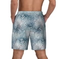 thumbnail image 4 of Uemuo enchanted winter snowflake holly Pattern Mens Swim Trunks Quick Dry Board Shorts with Mesh Lining, Stretch Beach Shorts Quick Dry No-Chafing Board Shorts-X-Large, 4 of 9