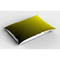 thumbnail image 2 of Ambesonne Ombre Pillow Sham 2 Pack, Yellow Themed with Dots, 26"x20", Yellow and Black, 2 of 3