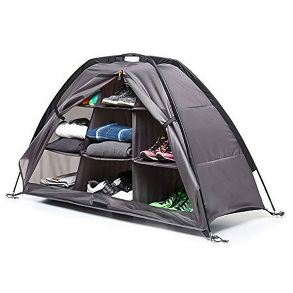 Mosiee 9 Shelf Organizer Collapsible Rv Organizer Lightweight Camping Accessory Strong Breathable Fabric Thickened Board Support