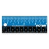 Victor Technology Easy Read Ruler, 12", Blue/Black, Stainless Steel (EZ12SBL)