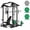 Black Smith Machine/120LBS Colorful Plates/Weight bench, variant on Mitonos Multi-Function Smith Power Cage, 2000 LBS Heavy Duty Squat Rack with Dual Cable Crossover System, All-in-One Home Gym Strength Training Frame with Fitness Accessories
