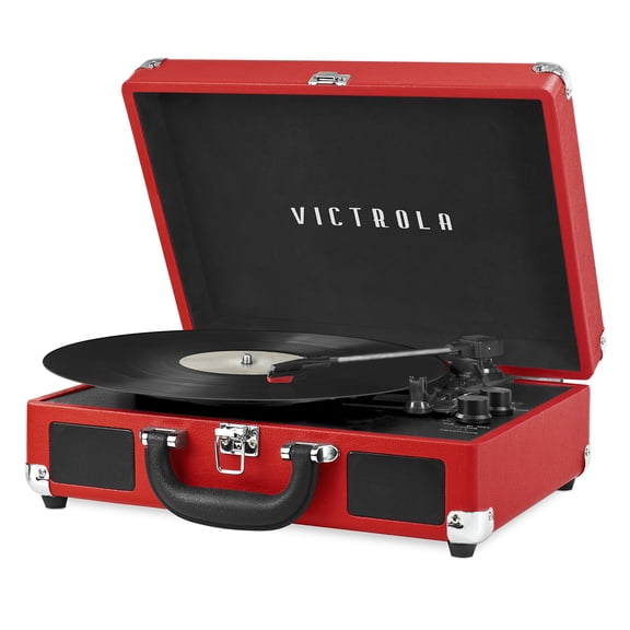 Victrola Journey Bluetooth Suitcase Record Player (Red)