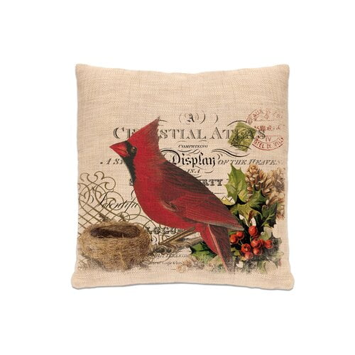 Heritage Lace Winter Garden Cardinal Pillow Cover Walmart Com