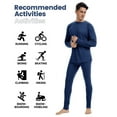 thumbnail image 4 of Mens 100% Merino Wool Base Layer Sets for Ski Lightweight Thermal Underwear, 4 of 6